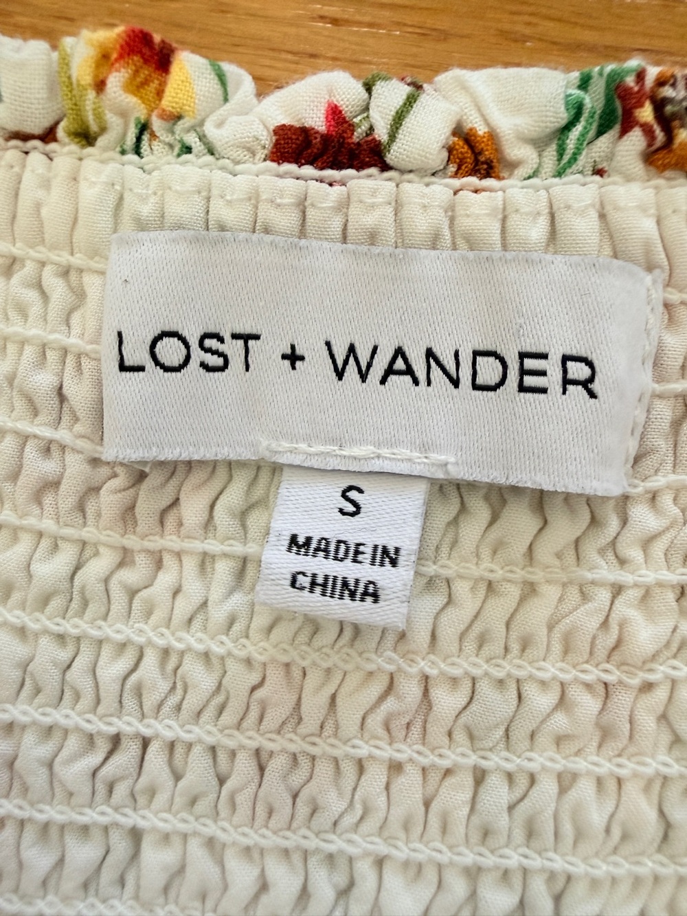 Lost + Wander Floral Off Shoulder Maxi Dress Small Boho Tassel - Picture 5 of 5